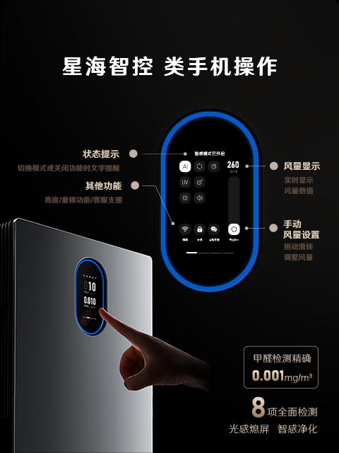 渠道专用-352空气净化器 家用除甲醛异味细菌病毒雾霾过敏原认证 甲醛精准数显 双塔式大空间家用全效净化Z90 Z90 商品图1