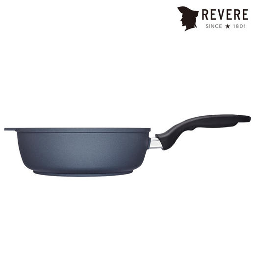 【小家电】Revere锅具蓝宝石材质不粘锅带盖煎锅煎盘深煎锅26cm RWS-6726C/YK HF 商品图3