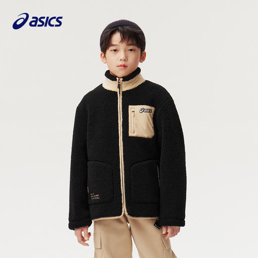 【商场同款】Asics/亚瑟士童装保暖羔羊绒外套2024年冬季新款外衣 商品图1