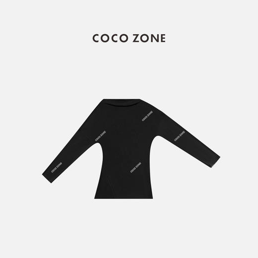 COCO ZONE 简约纯色休闲打底衫通勤风长袖T恤CC1C2212 商品图2