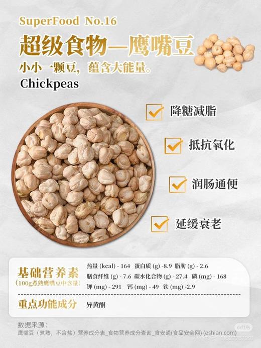 介绍链接丨风靡全球🌍的鹰嘴豆❗【米惦鹰嘴豆脆片】夹带着淡淡米香，真是好吃到犯规‼ ✅10%鹰嘴豆粉添加，真实有营养 ✅0白砂糖，非油炸工艺，1袋热量比1根香蕉还低 ✅0香精0色素0防腐剂0反式脂肪酸 商品图2