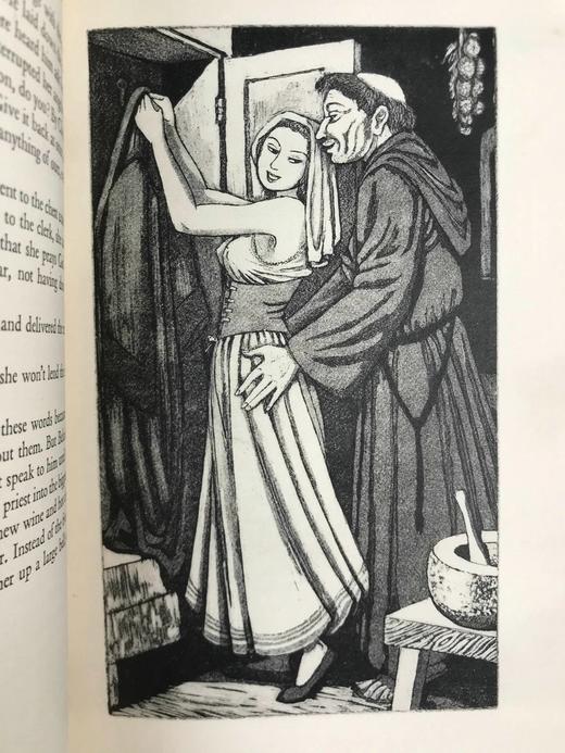 1955-1960年 薄伽丘《十日谈》（全2卷） 莱特10幅插图 精装18开 商品图9