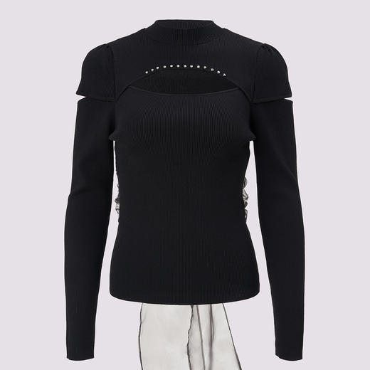 贵雅*风修身显瘦针织上衣2024秋冬女 商品图2