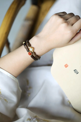 双圈随形手串-澳泊°达拉干沉香木