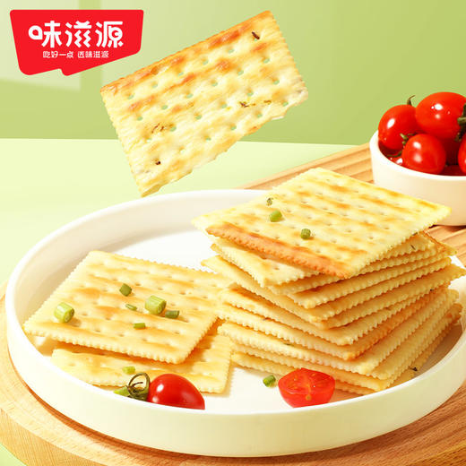 【鼎】味滋源 香葱苏打饼干 400g 商品图1