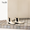 heelz设计师手工鞋履 ｜自在方头小牛皮切尔西靴3.5公分 商品缩略图0