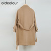 oldcolour冬款设计感时尚气质宽松保暖长款外套女DM46043082 商品缩略图1