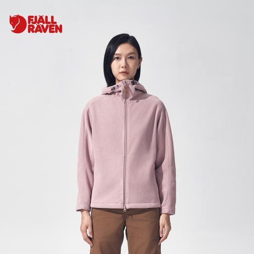 北极狐 女士连帽抓绒衣 2024新款秋冬保暖抓绒夹克外套08242238 商品图0