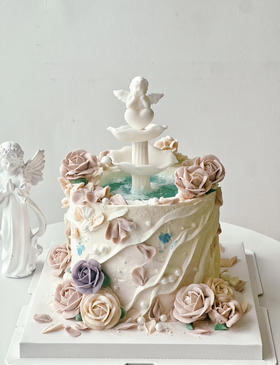 韩式裱花许愿池