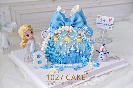 1027CAKE |  冰雪奇缘爱莎 翻糖蝴蝶结 商品图0