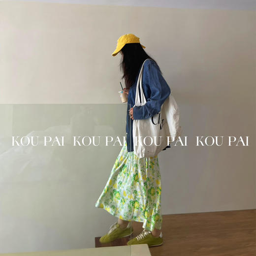 【顺丰包邮】31736 洛诗琳夏季温柔风真丝印花清新桑蚕丝缎面半裙1290 商品图3