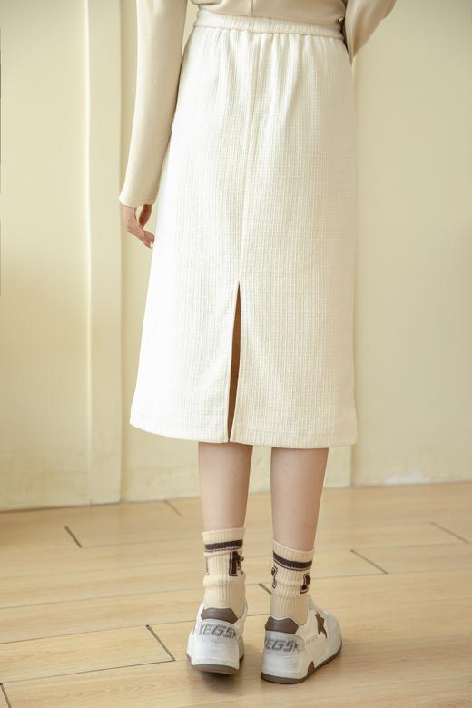 09866#抽绳后开叉半裙 商品图5