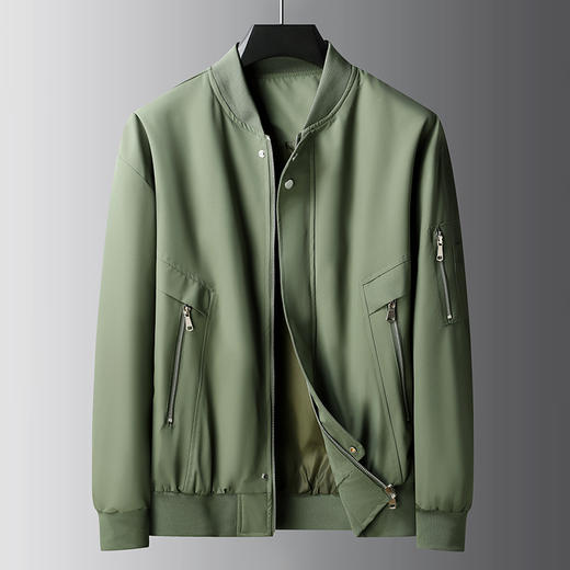 【特大码】【新款DJR】大依优型大码棒球领夹克加肥加大休闲胖子宽松外套上衣男装潮流 商品图2