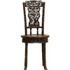 清 红木透雕仙鹤竹叶纹圆座靠背椅 商品缩略图5