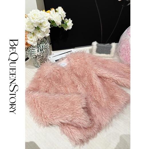 【孤品样衣，不退不换】【水蜜桃公主】轻奢气质法式小圆领设计宽松长袖外套女 商品图3