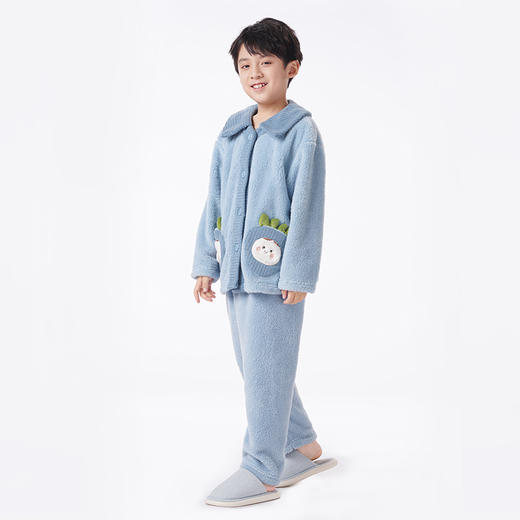 都市丽人眯雅佳睡衣超值精选长袖长毛绒厚童装法兰绒长袖长裤JHT1A8 商品图6