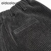 oldcolour秋冬款短裤复古气质灯芯绒高腰显瘦休闲裤女DM45071029 商品缩略图4
