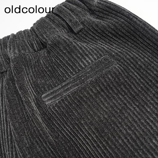 oldcolour秋冬款短裤复古气质灯芯绒高腰显瘦休闲裤女DM45071029 商品图4