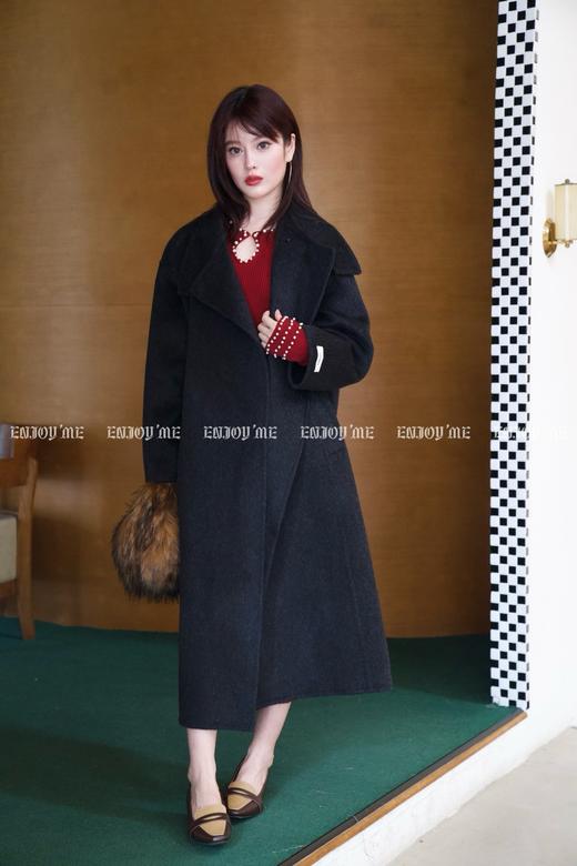 【门店同款】ENJOY冬季柔韧与共立领大衣 159496845 商品图8