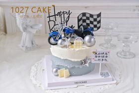 1027 Cake |  摩托车主题  哈雷