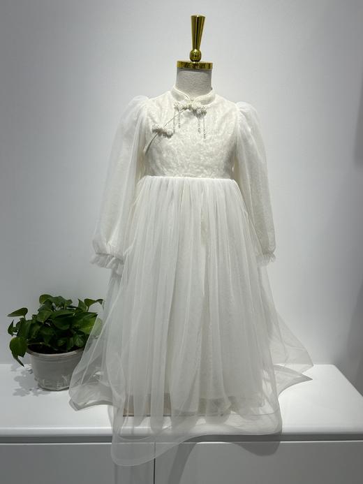 【汪小荷中式童装】B8F|汉服女童24秋新款女童古风超仙公主裙 白色 160 商品图0