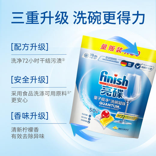 【全机型】finish亮碟全机型量子极净洗碗凝珠25颗/50颗多种组合 商品图2