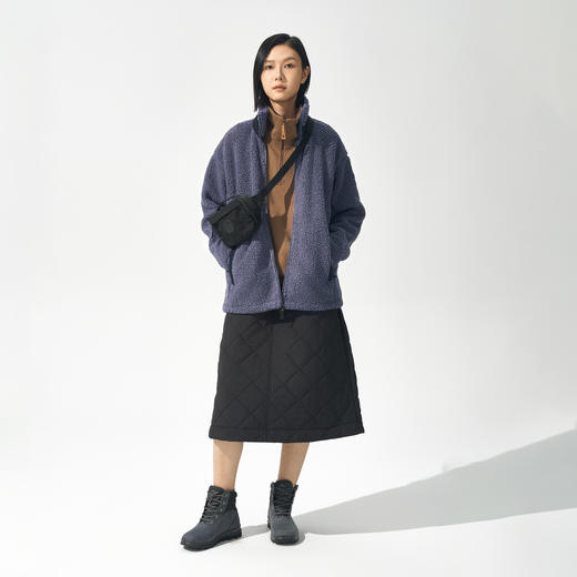 北极狐 女士羊羔毛外套 2024城市户外运动连帽抓绒夹克 04242232 商品图2