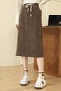 09866#抽绳后开叉半裙 商品缩略图2