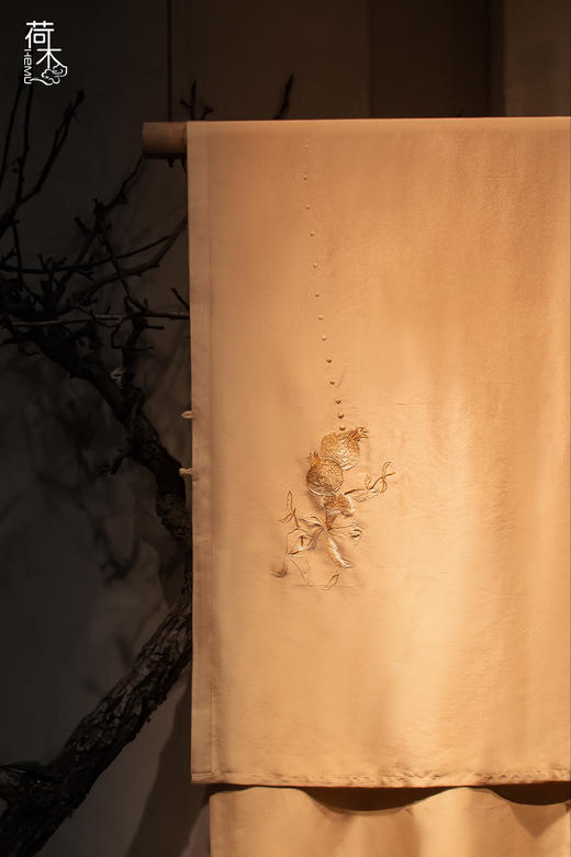 苏绣·绣花披肩（石榴/山纹） 商品图2