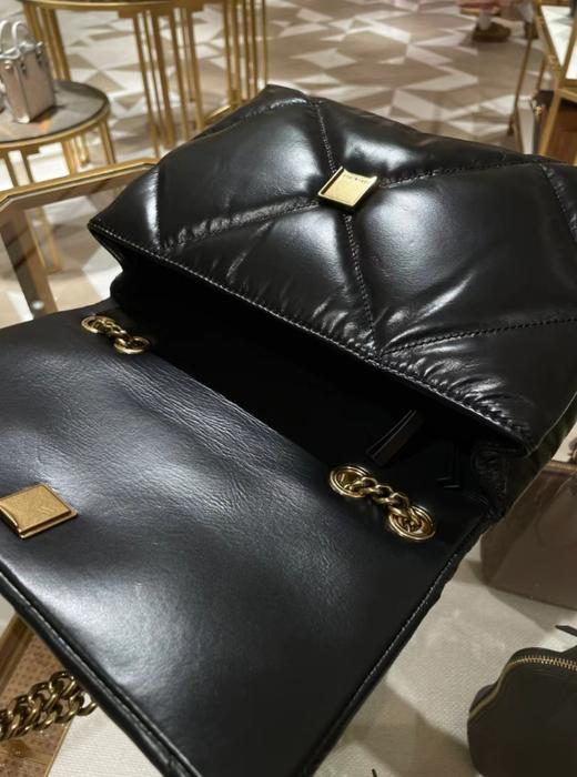 TORY BURCH 汤丽柏琦 Kira 钻石绗缝斜角双TLogo标志 帕纳皮革 斜挎单肩包 女款 黑色（CB） 商品图2