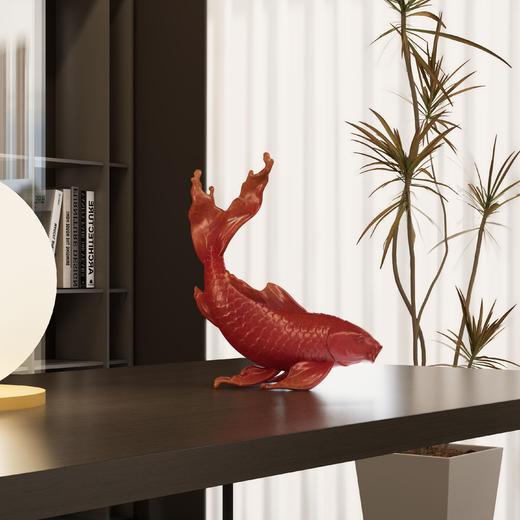 王中兴《祥鳞》红 商品图2