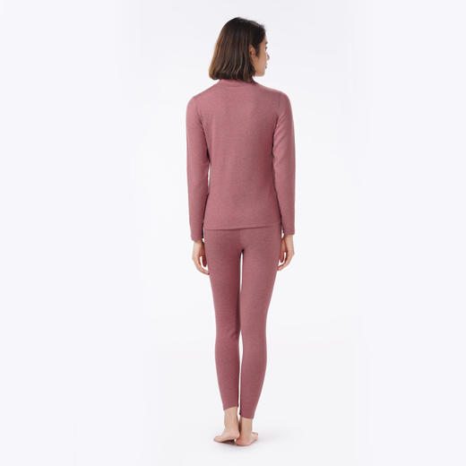 都市丽人保暖衣舒暖套装羊绒蛋白抗菌绒中厚女士保暖衣套装LWTAA4 商品图3