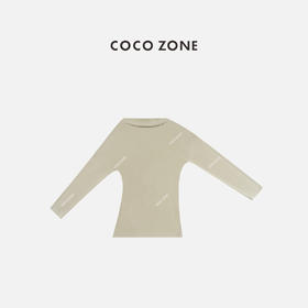 COCO ZONE 简约纯色休闲打底衫通勤风长袖T恤CC1C2212