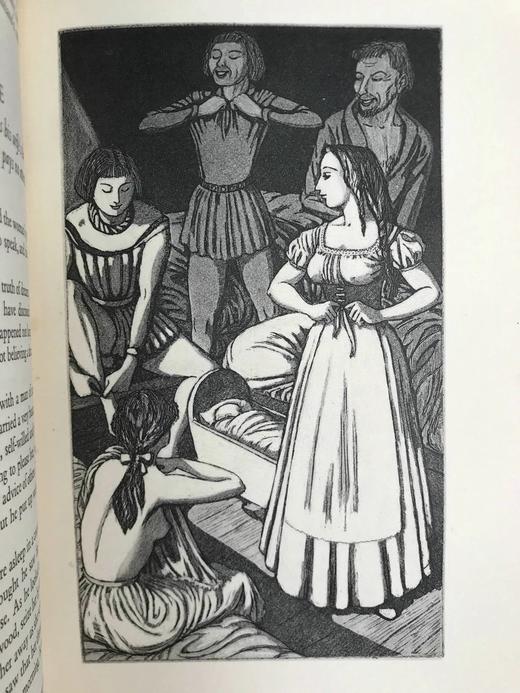 1955-1960年 薄伽丘《十日谈》（全2卷） 莱特10幅插图 精装18开 商品图12