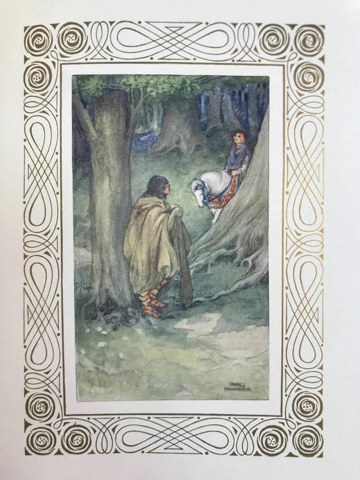 1911年《奥卡辛与尼克莱》 安安德森6幅彩色插图 漆布精装16开 商品图7