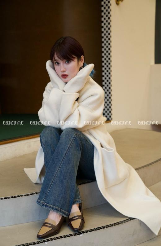 【门店同款】ENJOY冬季柔韧与共手套圆领大衣 159496693 商品图6