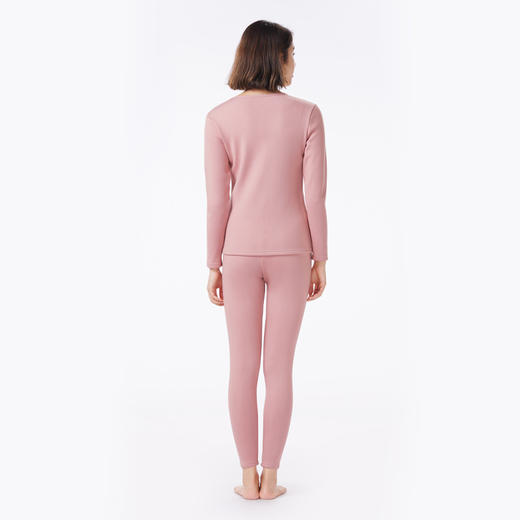 都市丽人保暖衣强暖套装玻尿酸复合超柔绒厚女士保暖衣套装LWT2A1 商品图3