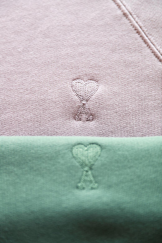 yyds慵懒感卫衣。胸口小标刺绣圆领丁香紫+古陶绿长袖外套A092768 商品图2