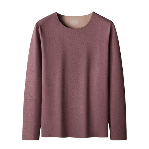 【德绒保暖】【新款DSF】大依优型大码男装条纹德绒保暖上衣内衣弹力加绒舒适保暖秋衣 商品图4