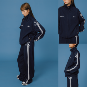 CryingCenter 星星运动立领外套休闲长裤套装 哭喊中心