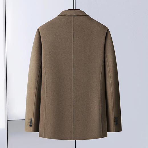 【100%绵羊毛】【新款DAB】大依优型品质绵羊毛双面呢大衣西服外套商务夹克男宽松加肥加大码上衣胖子正装休闲 商品图2