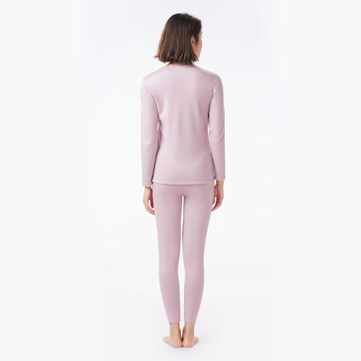 都市丽人保暖衣强暖套装导电丝-牛奶暖暖衣厚女士保暖衣套装LWT2A3 商品图3