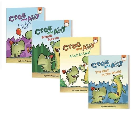 Penguin Workshop Bridge Books:Croc and Ally 4册 鳄鱼和艾丽 全彩插画版桥梁章节小说 蓝思指数 260L-270L 商品图3