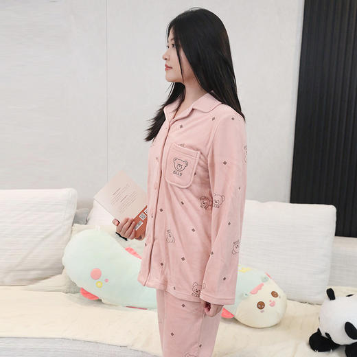 【169元1套】秋冬女士舒绒开衫套装-2243228 商品图2