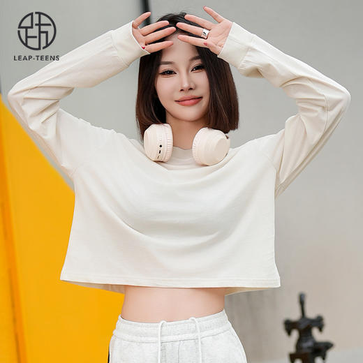 跃牌【周游世界系列】秋冬新款瑜伽服女柔软亲肤轻薄透气美国PIMA棉高士线圆领长袖 TP0782 商品图8