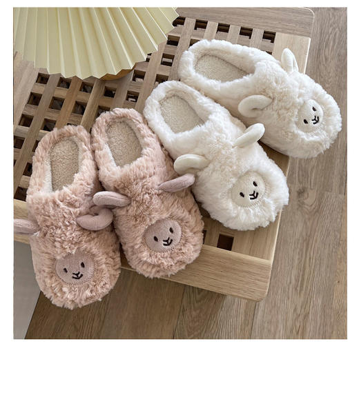 棉拖鞋女可爱卡通少女心冬季室内居家软底毛绒情侣宿舍棉拖男冬天新款爆款小红书同款 商品图1