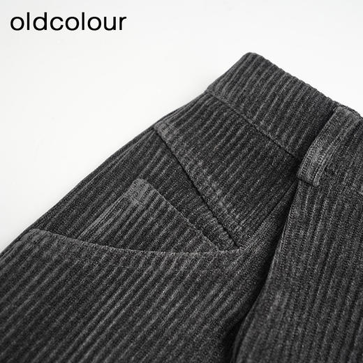 oldcolour秋冬款短裤复古气质灯芯绒高腰显瘦休闲裤女DM45071029 商品图3