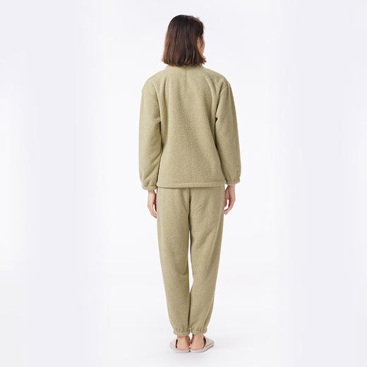 都市丽人睡衣会员精选长袖家居服仿半边绒厚女士半边绒套装LHT2Q1 商品图3