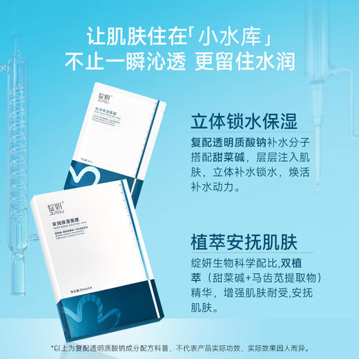 绽妍安润保湿面膜25ml*5片/盒（小水库面膜） 商品图2