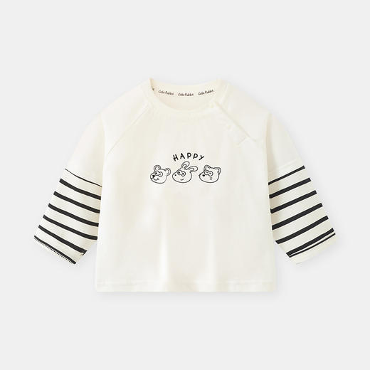 【秋装春秋长袖T恤，假两件设计时尚百搭】新款婴儿衣服假两件长袖t恤 秋装春秋男童宝宝打底衫 儿童上衣-QQ 商品图5